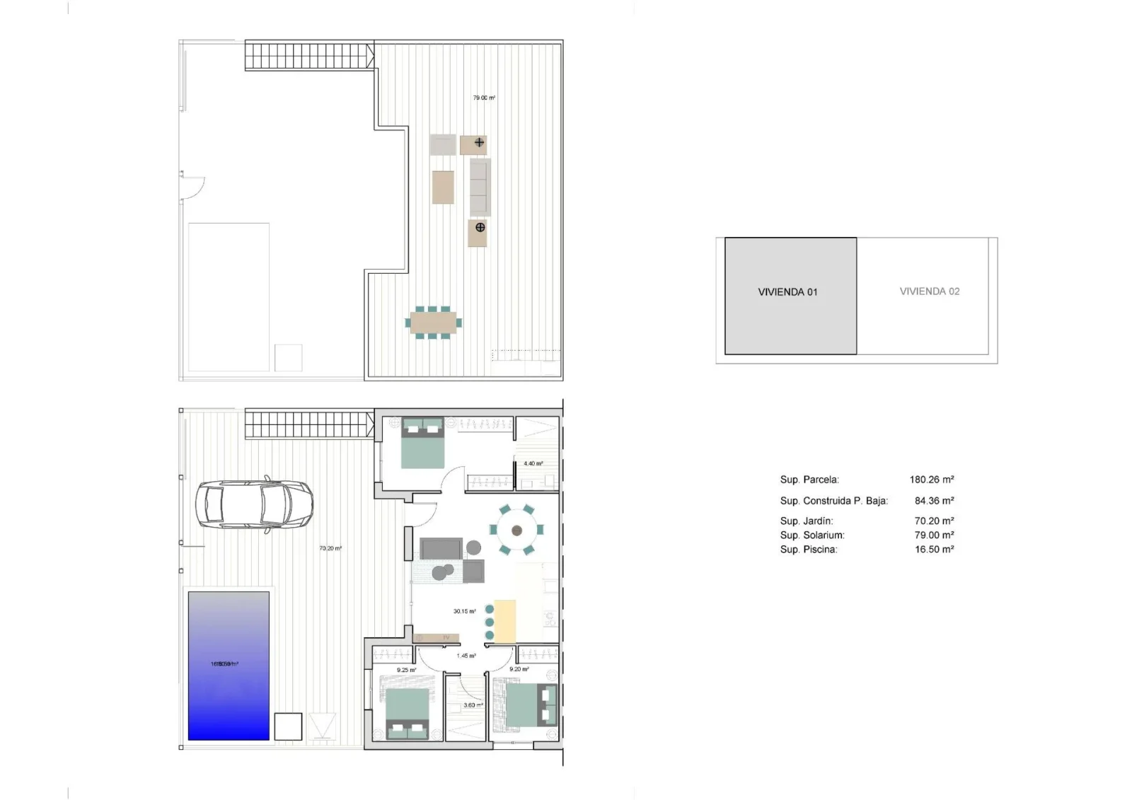 Quad House with 3 bedrooms
