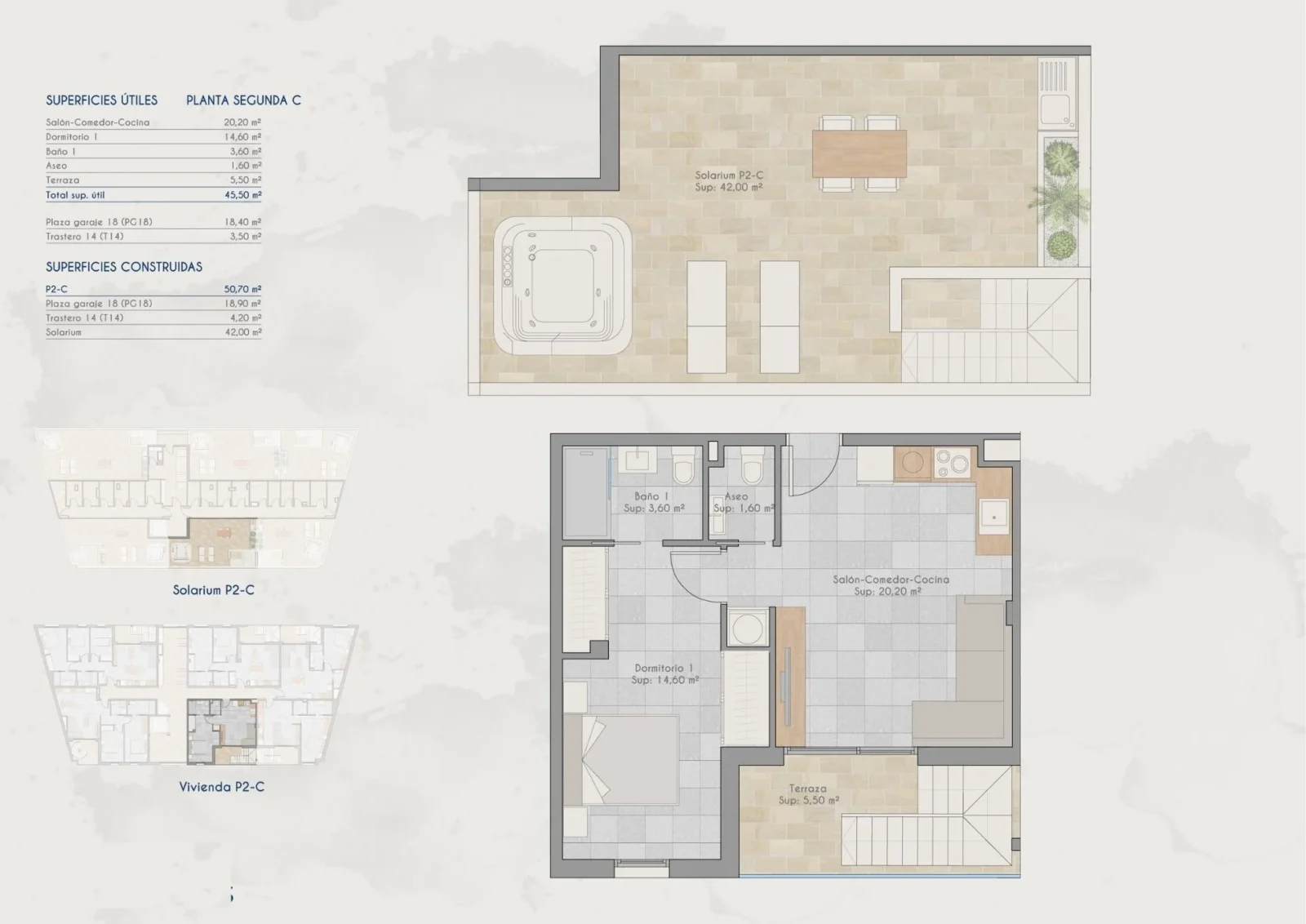 Penthouse with 2 bedrooms