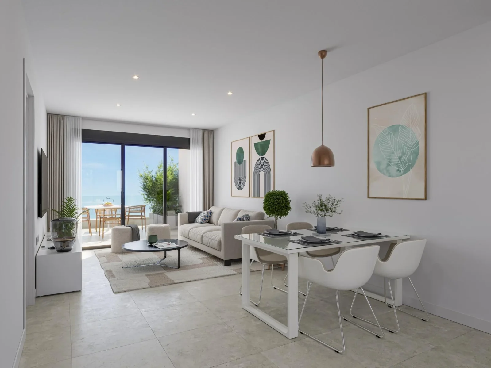 Penthouse med 3 soveværelser