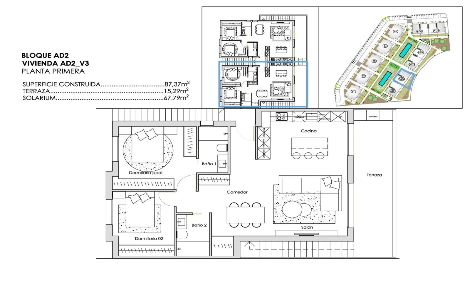 Bungalow med 2 soverom
