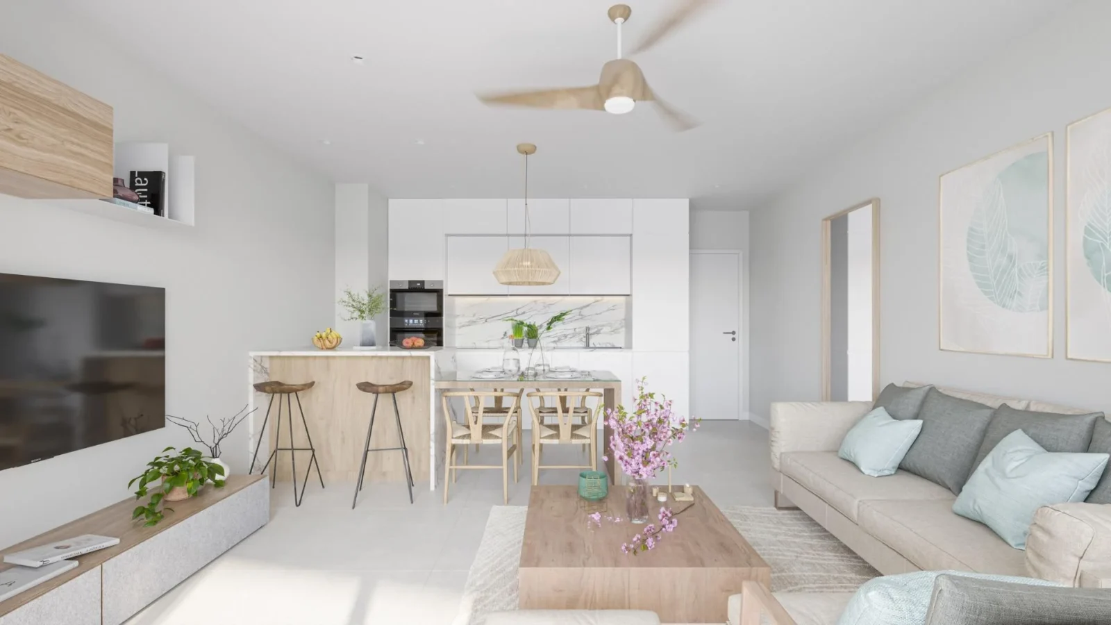 Penthouse med 2 soveværelser