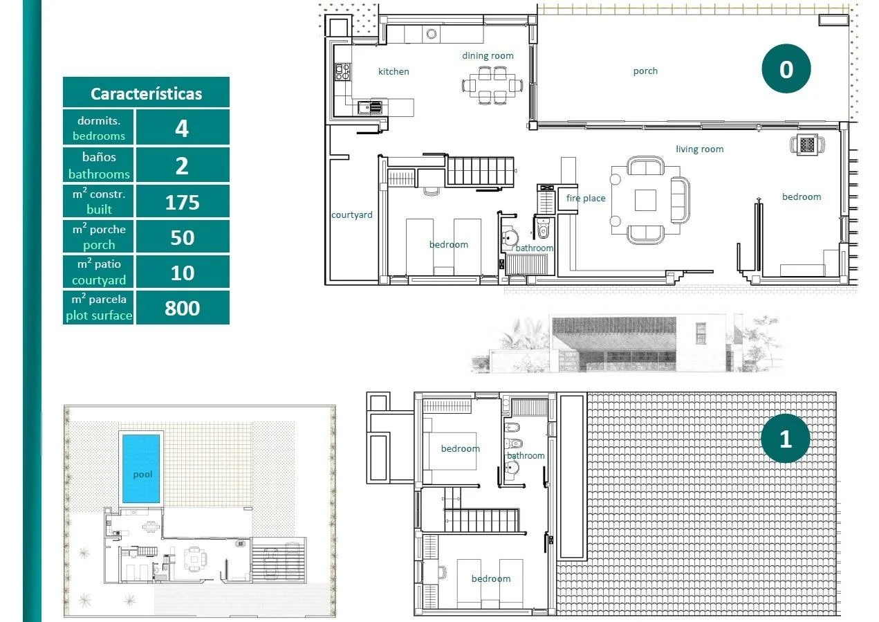 Villa med 4 soveværelser