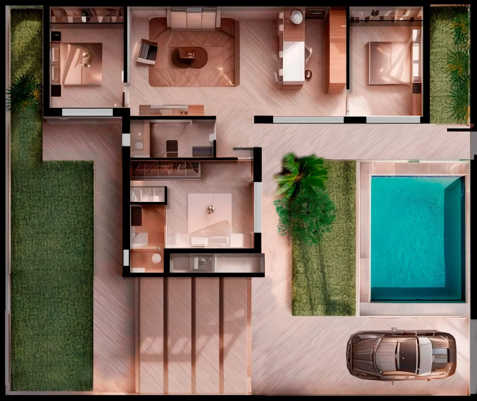 Villa med 3 sovrum