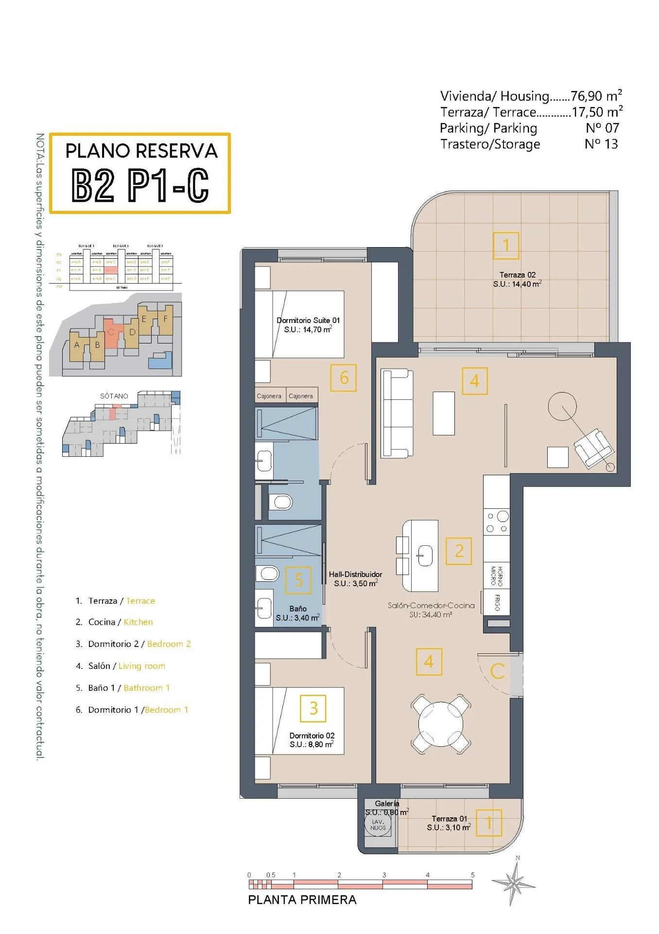 Apartment with 3 bedrooms