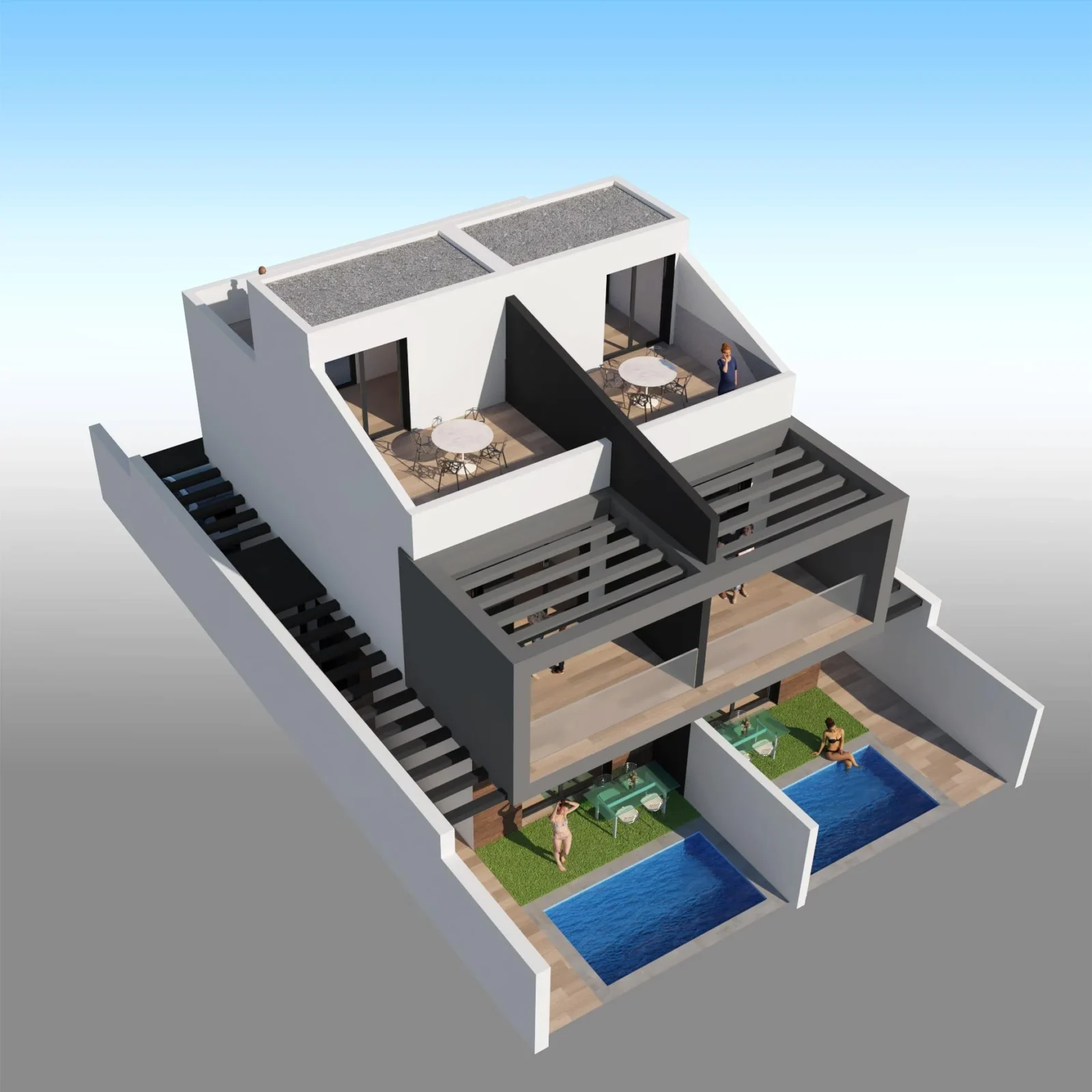 Villa med 3 soveværelser