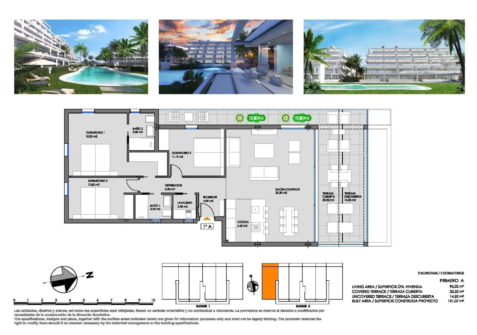 Apartment with 3 bedrooms