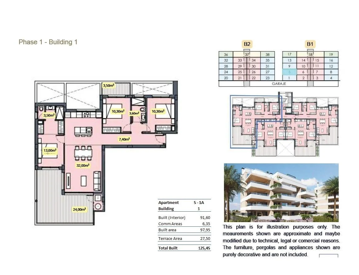 Apartment with 3 bedrooms