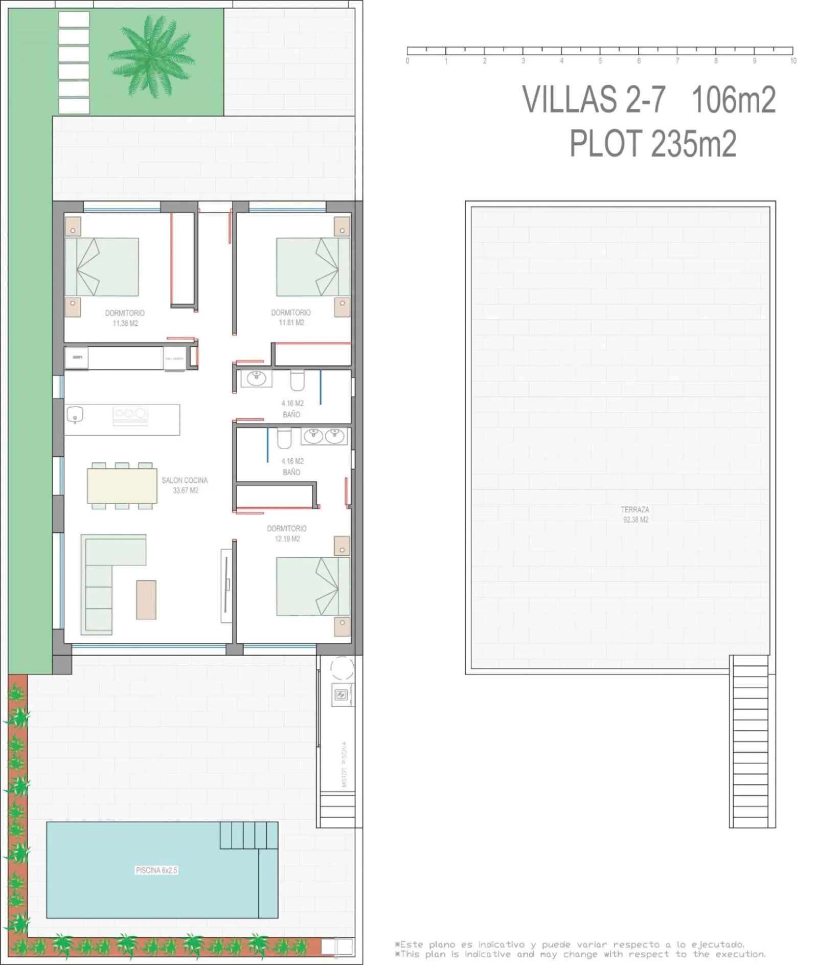 Huvila, 3 makuuhuonetta