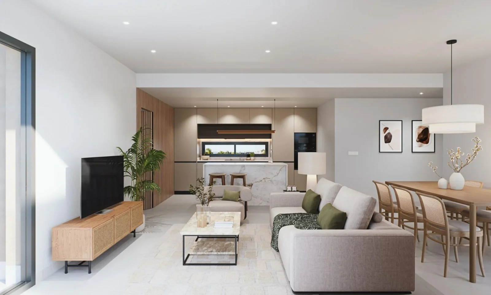 Penthouse med 3 soveværelser