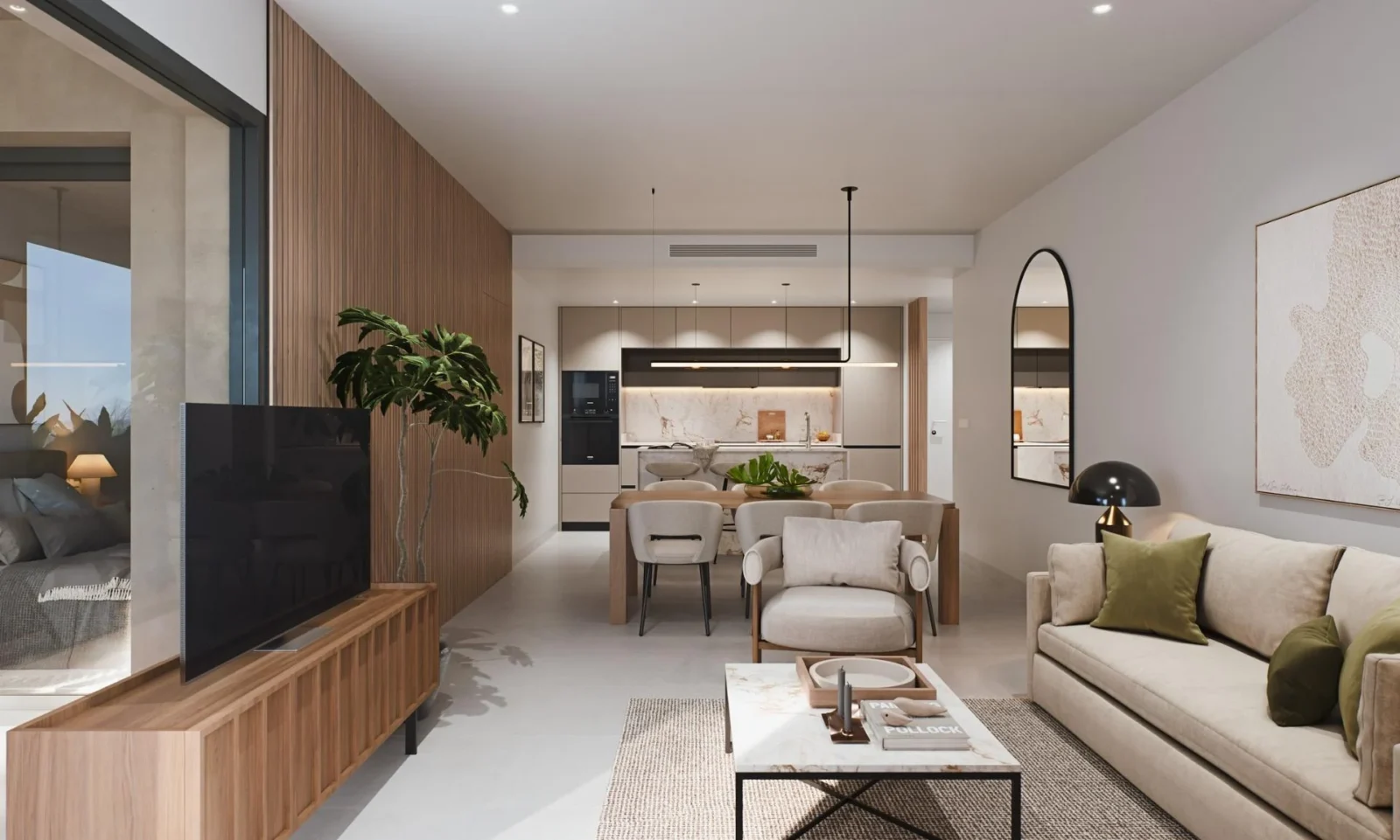 Penthouse med 3 soveværelser
