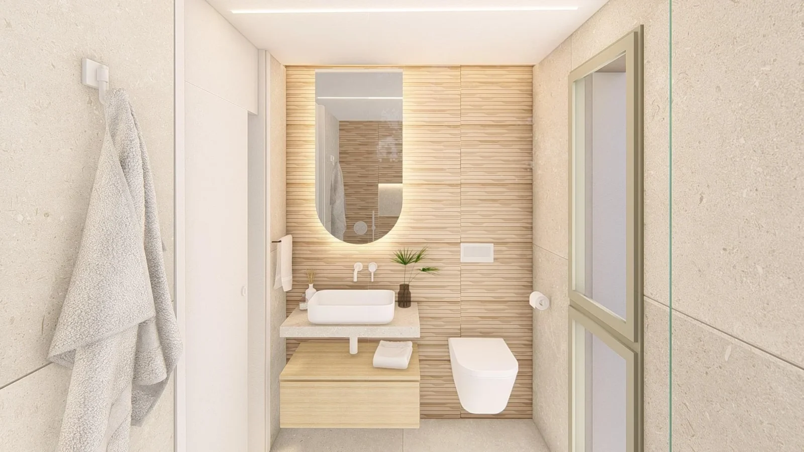 Penthouse med 3 soveværelser