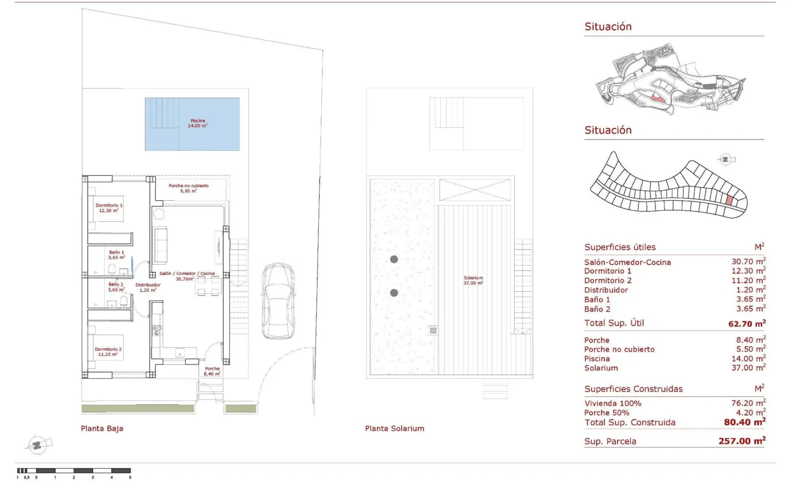 Villa med 2 soveværelser
