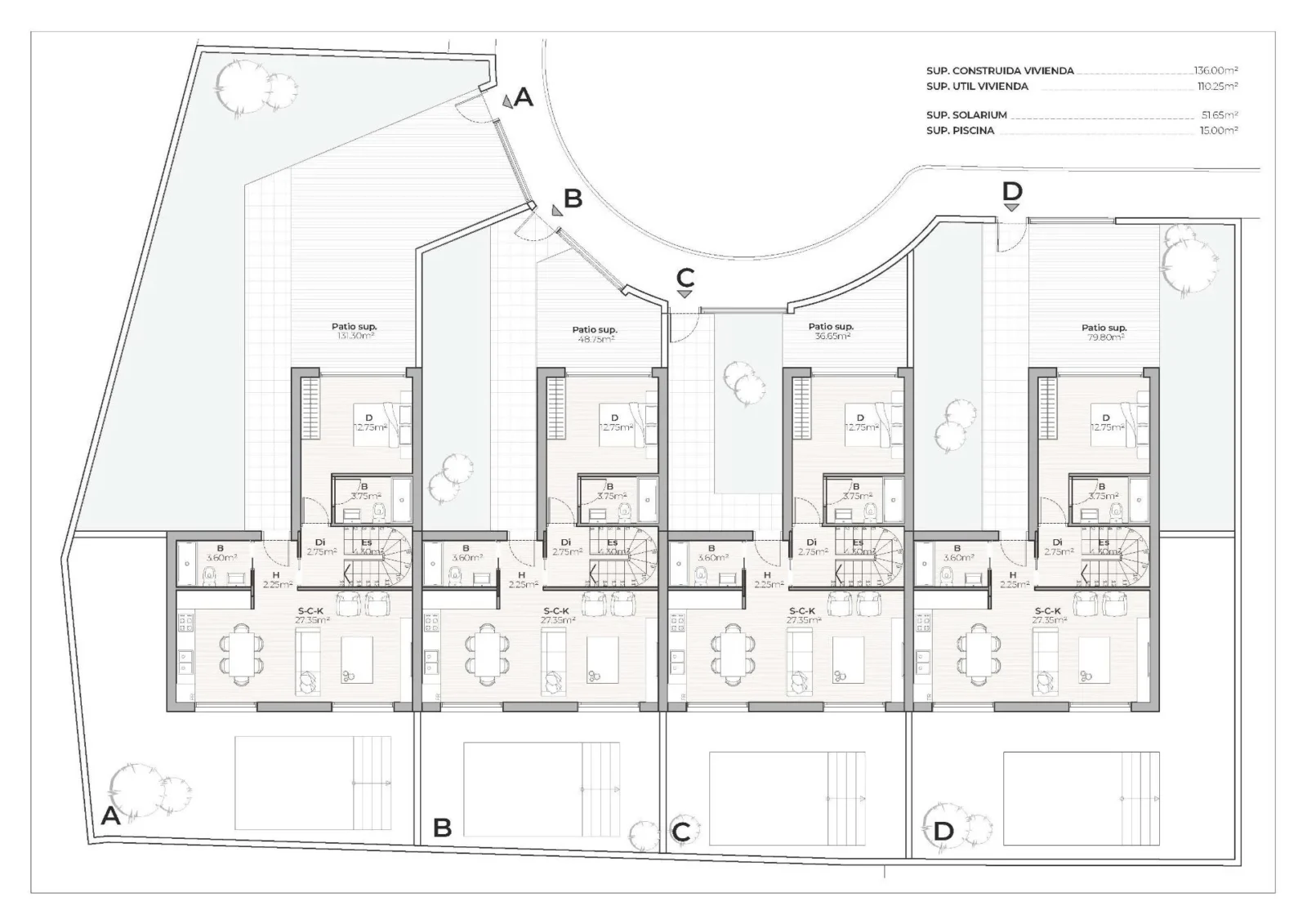 Villa med 3 soveværelser