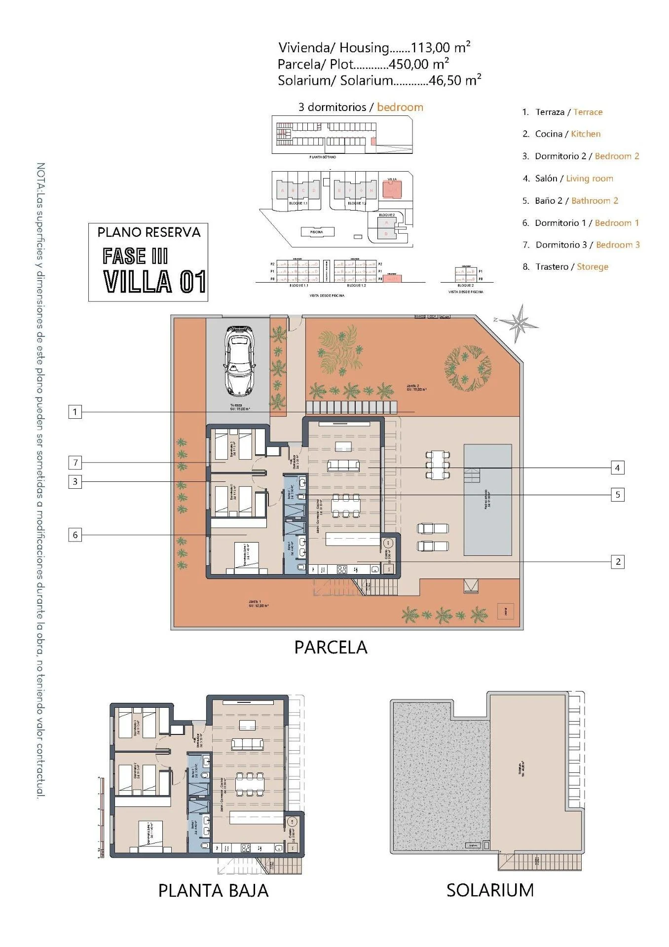 Villa med 3 soveværelser