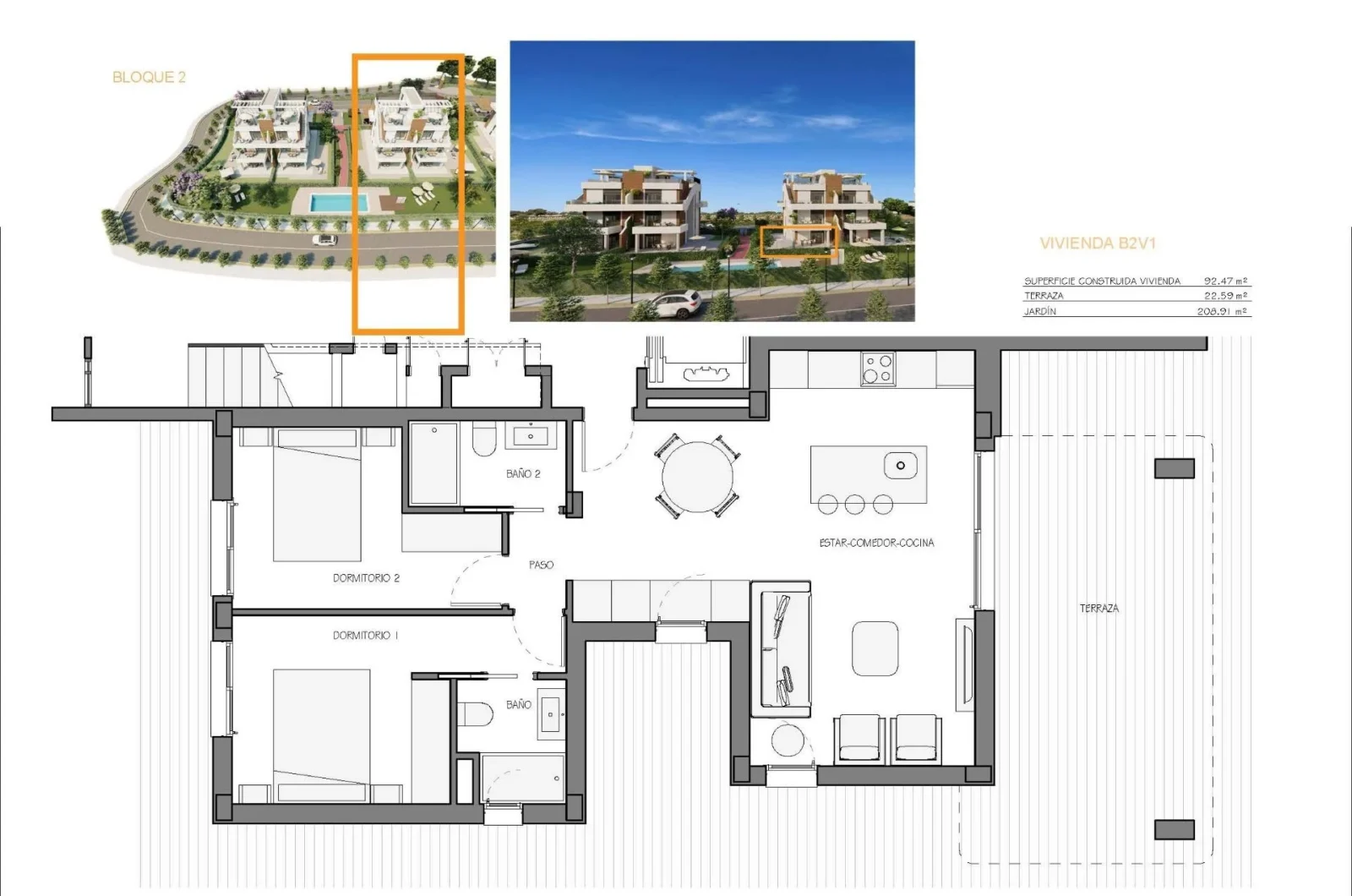 Apartment with 2 bedrooms