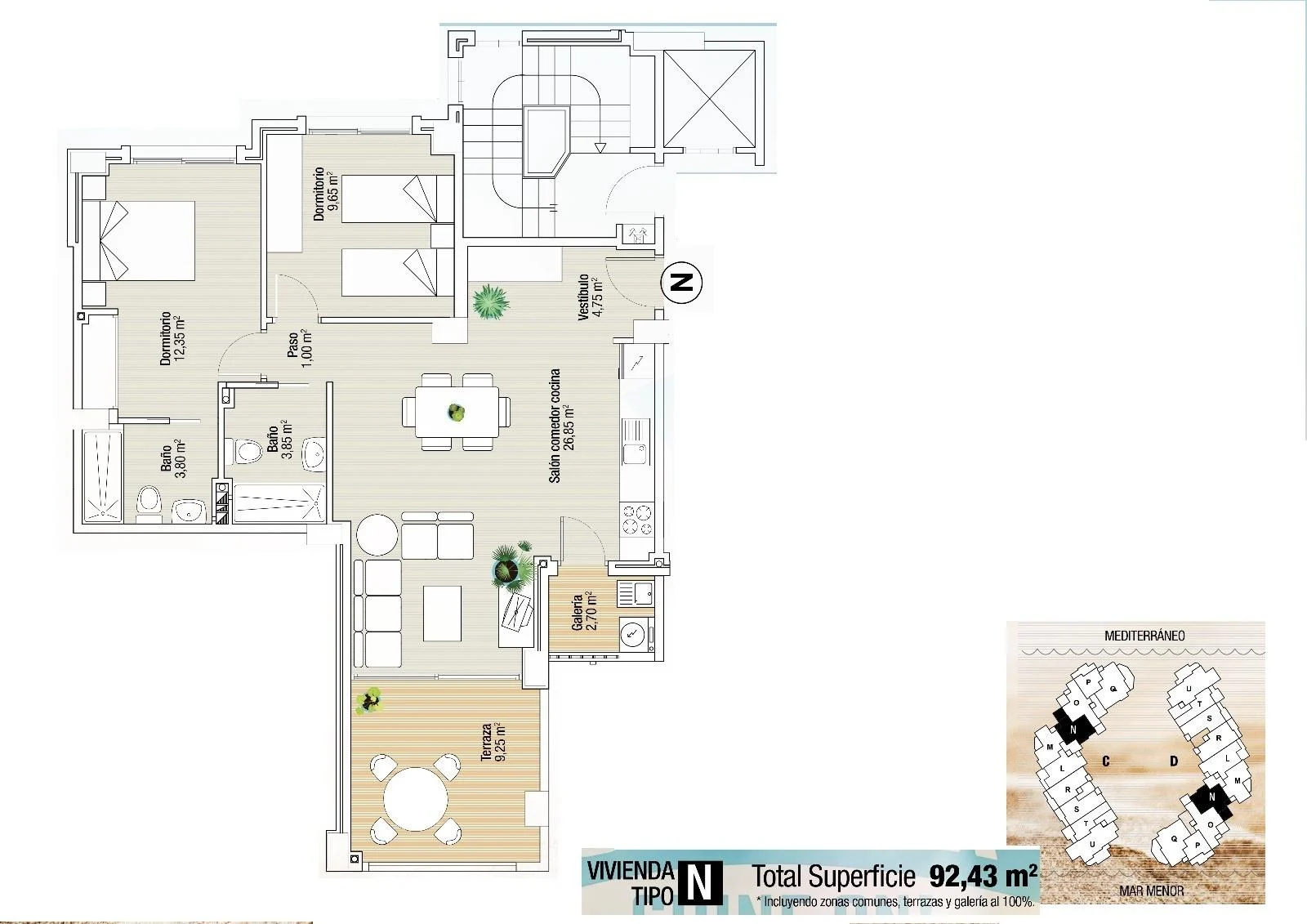 Apartment with 2 bedrooms