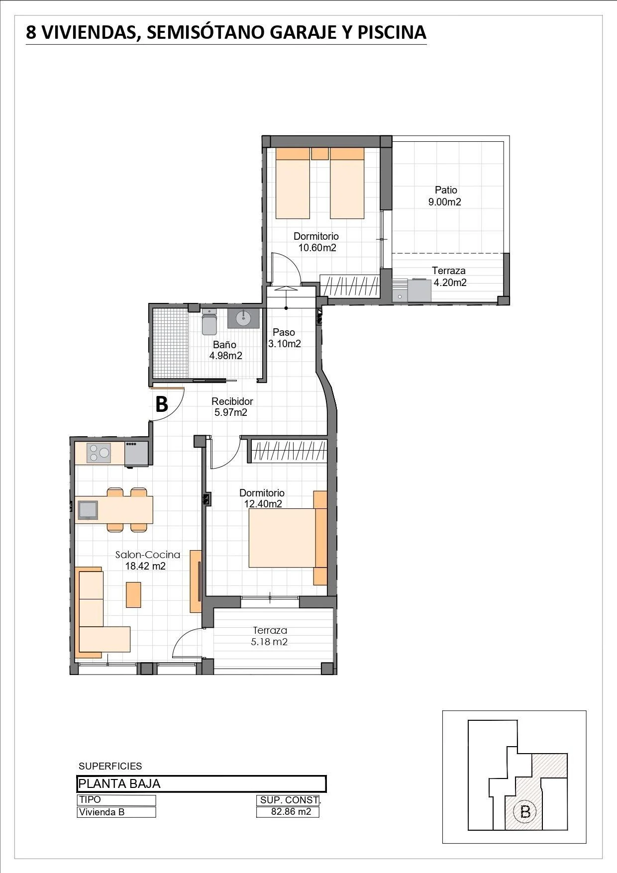 Apartment with 2 bedrooms