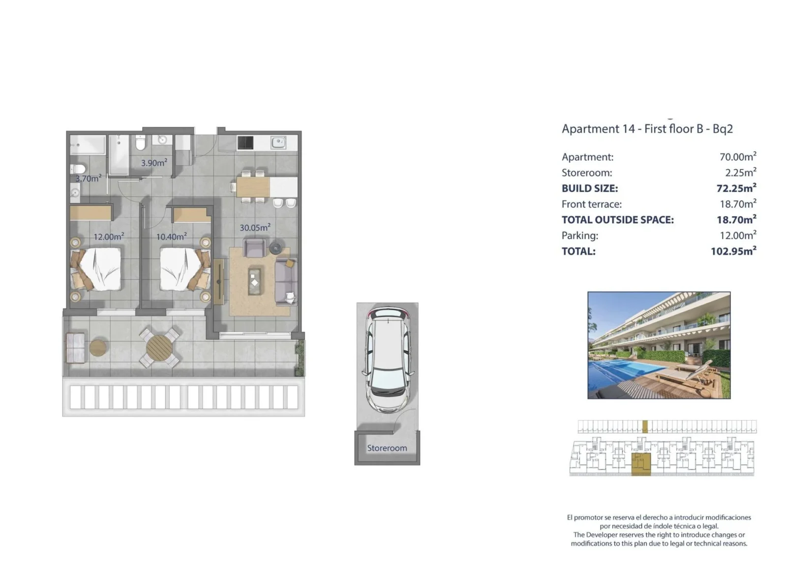 Apartment with 2 bedrooms