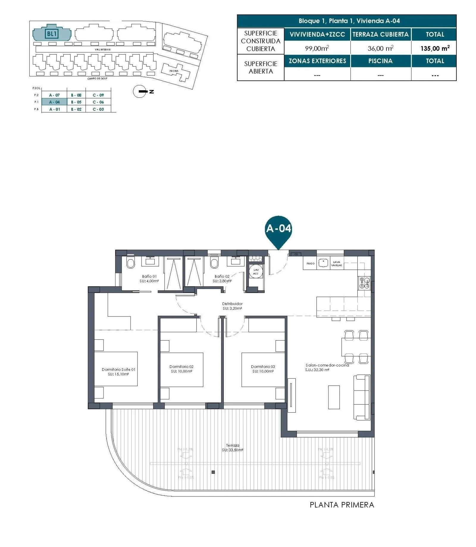 Apartment with 3 bedrooms