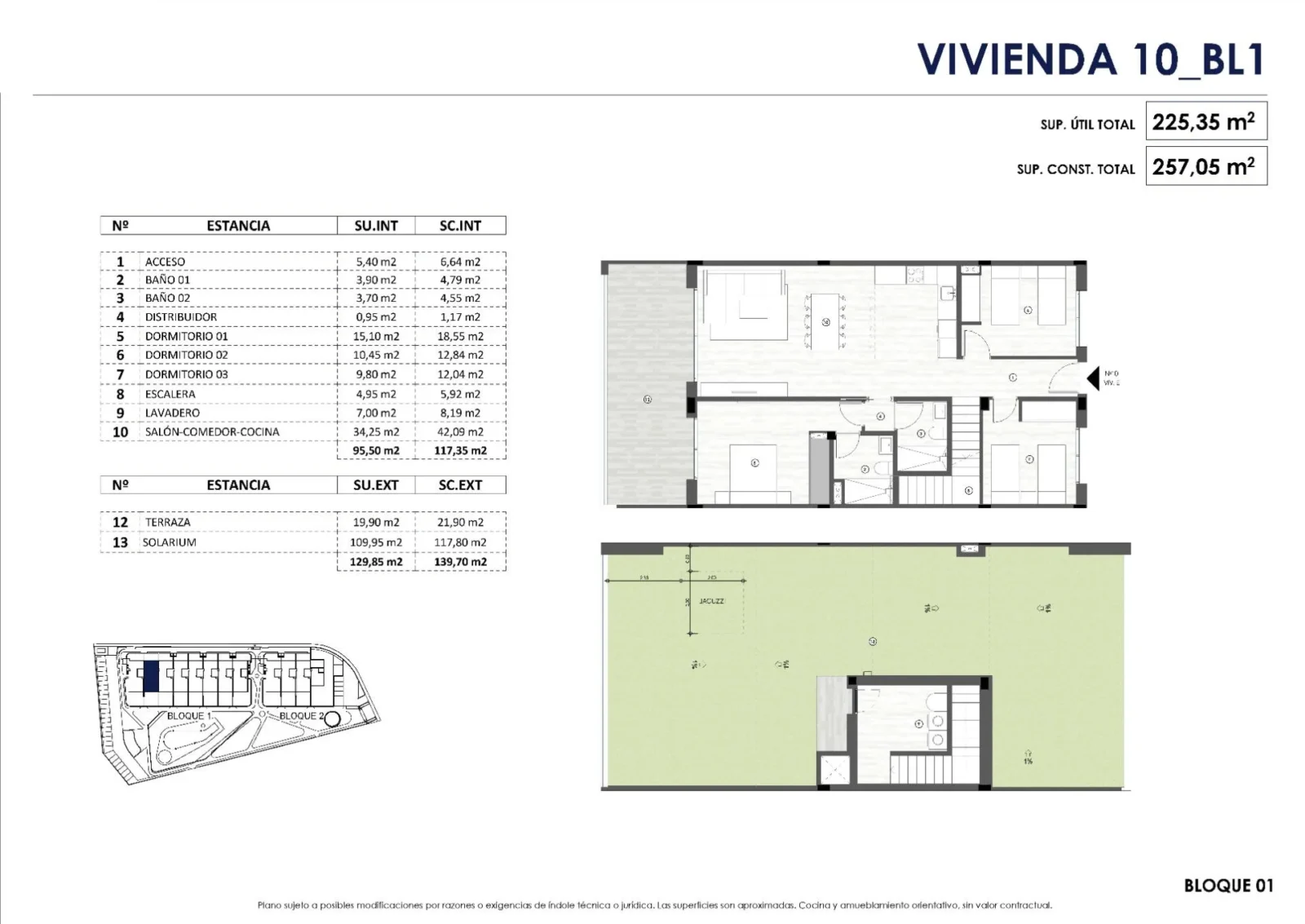 Bungalow med 3 soverom